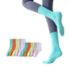 Women Socks Woman Athletic Short Mid-Calf Candy Colors Cute Medium Tube Cotton Sock W027