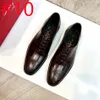 Hoge kwaliteit originele 1:1 Luxe Mannen Formele Zakelijke Brogue Schoenen Luxe Heren Krokodil Jurk Schoenen Mannelijke Casual Lederen Bruiloft Loafers