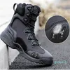 Marka erkek askeri botlar özel kuvvetler ordu taktik çöl savaş botları açık yürüyüş ayakkabıları deri kar
