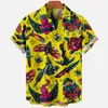 Chemises habillées pour hommes diable horreur impression 3D chemise hawaïenne hommes vêtements en vrac respirant été mâle à manches courtes 230828