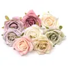 30 pezzi 7 cm teste di fiori artificiali rosa selvatica di seta per la decorazione di nozze corona fai da te confezione regalo scrapbooking artigianale fiori finti HKD230829