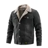 Men's Denim Jacket Plus Velvet Casual Jacket European and American Fashion Coat