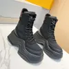 Designer Boots Luxury Boot äkta läderstövlar Ankelstövlar Kvinna Kort start Sneakers Trainers Sandaler Sandaler av Brand W382 001