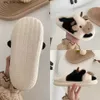 Furry Cute Animal Comwarm Slipper For Women Girls Fluffy Winter Warm Slippers Woman Cartoon Milk Cow Home Cotton Shoes T230828 21B41