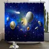 Duş Perdeleri Galaxy Sky duş perdesi seti kaymaz halı kapak kapağı banyosu Mat Yıldız Uzay Duş Duş Duş Nebula Evren Banyo Seti R230829