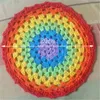 Placemats 5 Stuks Kleurrijk 20 Cm Rond Gehaakt Kant Voor Bruiloft Decoratie Kleedjes Met Verschillende Kleur Als Servies keuken