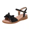 Dikke strik sandalen 2023 Knoop Verhoogde Sole Stregestone Stripe Hoge hakken Zomer waterdichte platform helling Hiel voor vrouwen 753