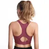 Yoga Outfit Découpé Dos Cerceau Fermoir Soutien-Gorge Femmes Haut De Sport Fitness Bras Gym Vêtements De Sport Vêtements