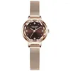 Armbandsur Waterproof Quartz Watches Women's Steel Band Ultratin Compact Dial Fashionabla och utsökta trendstudenter Watch