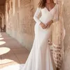 Urban Sexy Dresses Qcenkeren Wedding Dress vestido de novia| f | robe marie V Neckline Bride Gowns Sweep Train 230828