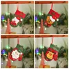 Babbo Natale Claus Snowman Small Gloves Giovani di Natale Decor Hanging Glove Stocking Regalo per caramelle Gifts Festive TH0375 S