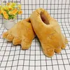 Giant 2024 New Fun Big Feet Women Slippers Ya Cotton Cartoon Home Fur Warm Ladies Plush Shoes Fluffy Girls Sliders T230828 894