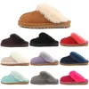 Australien designer vinter tofflor för kvinnors glider sandaler snöskor klassisk mini ankel svart kastanj rosa sandal sneakers plattform glida lyx 2023