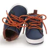 Babyschoenen Babyschoenen Jongens Baby Zachte Zool Waggel Sport Sneakers Geboren Ademend Casual PU Leer Prewalker 0-18 Maanden