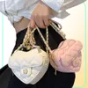 Sacs de soirée Mignon petit sac de créateur de luxe pour femme sac en forme de coeur Mini femmes sac à main en cuir pour dames chaîne tendance épaule CR4178752