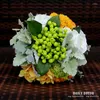 Fiori decorativi Alta simulazione Fiore artificiale Matrimonio Bouquet da sposa Damigella d'onore con colore giallo bianco verde