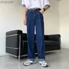 Негабаритная модная одежда S-5XL Y2K Summer Blue Men Jeans Denim Hips Hop Hop Casual Bacgy Bargo Bants Брюки для мужчин подростка HKD230829