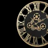 Väggklockor Retro Industrial Style Gear Artistic Creative Mechanical Decorative Clock Decoration for Home Office