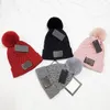 Brand Hat Wool Rabbit Fur Fur Hat Króla futro Pom Pom jesienna rodzic-dziecko zimowa czapka zdejmowana czapka czapka szopa szop szczęka