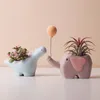 Planters Pots Creative Flower Shape Plant Pot Ceramic For Flowers Cartoon Elephant Dinosaur Succulent Söt heminredning Maceta Casa 230829