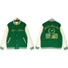 Monclair Jacke Coat Rhude Mens Varsity Ceket Y2K Amerikan Vintage Beyzbol Letterman Ceket Ceket İşlemeli Ceket Stillerin Mevcut Mevcut