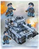 Minifigur Baustein Panzer 2IN1 Armee Spielzeugpanzer Militärfigur Roboter Transformator Robotermodell Bausatz Kleinpartikelbausteine Spielzeug Junge Lepin Ziegel Weihnachtsgeschenk