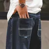 Maden oversize lavado denim jeans ajuste reto calças soltas dos homens 14 oz ourela denim inverno outono moda calças 2022 novo hkd230829