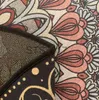 Tapis Style persan Salon décoration tapis rétro tapis ronds pour chambre à coucher maison chaise tapis de sol grande surface antidérapant lavable tapis x0829
