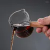 Wine Glasses Coffee Jug Wooden Measuring Milk Mouth Drinkware Mug Cup Espresso Handle Supplies Glass Double/single Kitchen Latte