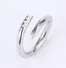 Designer Love Ring Luxury Jewelry Nail Rings for Women Men Steel Alloy Gold-plated Process Fashion Accessories Never Fade O6CF