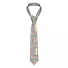 Bow Ties Mondrian Color Dazzle Stripes Slyckor Män Silk Polyester 8 cm Bred abstrakt Geometrisk nacke -slips Skjorta Tillbehör Cravat Busines