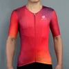 Велосипедные рубашки топы Swiftofo Flame Red Men Cycling Jersey Pro Team Command с коротки