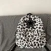 Sacos escolares LEFTSIDE Mulheres Casual Grande Leopardo Livro para Adolescentes Meninas Y2K Mochila Estudantes Coreano Moda Back Packs 230828