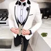 Suits Men S Blazers Wedding Groom Tuxedos Formal for Men 3 -Place Custom Notch Lapel Male Blazer Włoski kostium mody kamizelka spodni 230828