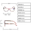 Güneş Gözlüğü Moda Çantası Çiçek Pirinç Tırnak Presbyopic Glasses Anti Mavi Işık Orta Yaşlı ve Yaşlı Kadınlar Büyük Çerçeve