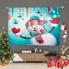 Cortina voile cortina 1 painel de janela de tecido tule de natal têxteis para casa