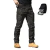 Pantalons pour hommes Ceinture cadeau Unique Forces spéciales Fans Salopette Extensible Respirant Tactique Multi Poche Front Zipper Extérieur Casual