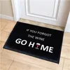 Carpets Fun Simple Black White Welcome Door Mat Bedroom Hallway Entrance Area Rug Antislip Carpet for Living Room Home Decoration 230828