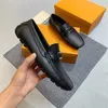 Echtes Leder Designer Männer Kleid Schuhe Luxus Marke Weiche Männer Loafer Mokassins Atmungsaktive Slip auf Schwarz Fahren Schuhe Plus Größe 38-46