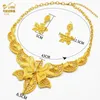 Braccialetti con ciondoli Set di gioielli placcati in oro indiano per le donne Orecchini per collana color oro da sposa africano 24K Set Dubai Nigeriano Matrimonio all'ingrosso 230828