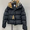 Clásico desmontable para mujer abajo chaqueta abrigo diseñador parkas moda invierno para hombre damas carta de lujo a cuadros cálido top 3843 #