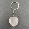 Клавные натуральные камни ключевые сети для женщин Симпатичный сердечный подвеска для ключей -мачин