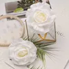 12 CM / 20 pz Grande Rosa Teste di Fiori Di Seta Artificiale FAI DA TE Scrapbooking Matrimonio Festa A Casa Decorazione Della Torta Fiori Finti Corona HKD230829