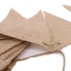 Vintage Jute Hessian Burlap Bunting Banner Wedding Birthday Party Photography Props Hanging Decoration Garland Flags with Rope HKD230829