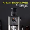 Muggar Espresso Single Dose Hopper kaffekvarn som blåser bönfack med silikonbälg och aluminiumlockluftsblåsare för Breville 230829