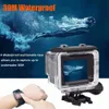 新しい4KウルトラHDアクションカメラダブルLCD WIFI 16MP 170D 30M GO Waterfroof Pro Sport DVヘルメットビデオカメラをリモコン付き