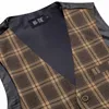 Hi-Tie Viscose Mens Vest med Bowtie Jacquard Solid Plain Randig Waistcoat Jacket Hanky ​​Cufflinks Wedding Business S TO XXXL HKD230828