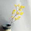 Fleurs décoratives 5 pièces décor de noël griffe kangourou Bouquets de fleurs immortelles plantes naturelles mourrant bouquet pour Hpme jaune