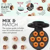 Mixer, elektrischer Donut-Maker, automatische Heizung, Eierkuchen, Brotbackmaschine, 700 W, Küche, Frühstück, macht 7 Donuts, US-Stecker