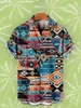Mäns avslappnade skjortor 2023 Summer Retro Short Sleeve Beach Bohemian African Tribe 3D Printed Shirt
